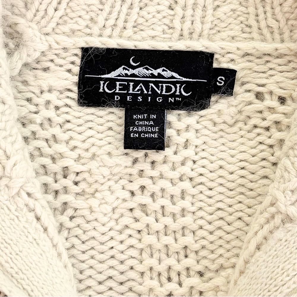 Icelandic Design Women’s Wool/Mohair Cable Knit Sweater - Picture 8 of 9